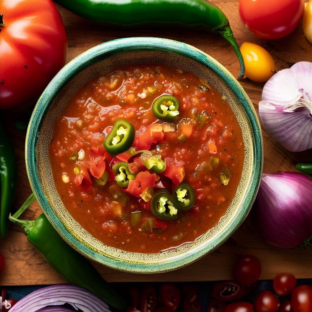 With the air fryer, you can achieve similar roasted flavors and charred notes, creating a delicious roasted tomato jalapeno onion salsa.