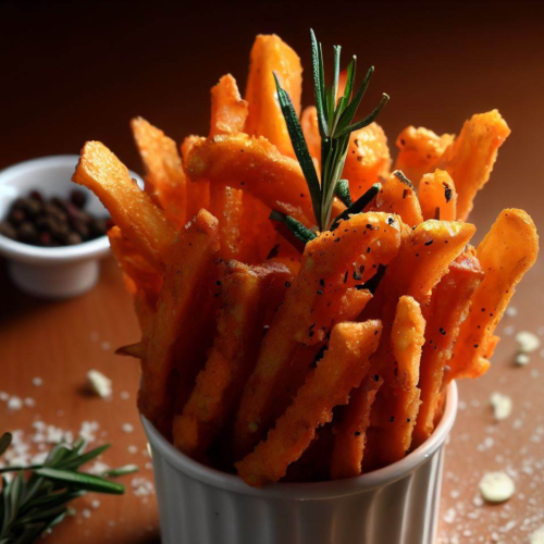 Enjoy these crispy, flavorful, low-sodium sweet potato fries as a side dish or a healthy snack!