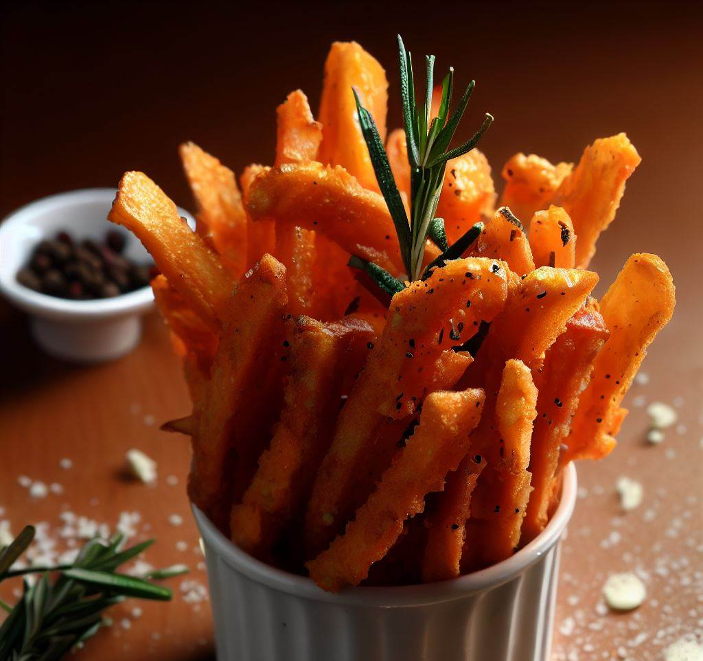 Enjoy these crispy, flavorful, low-sodium sweet potato fries as a side dish or a healthy snack!